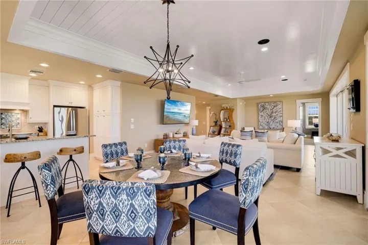 dining in living area