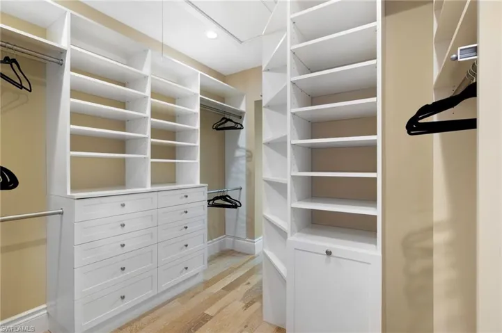 Primary walk-in closet