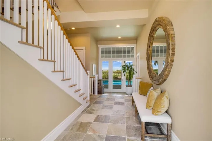 Foyer flooded with natural light
