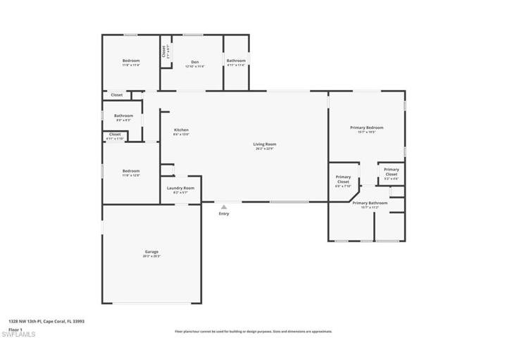 1328 NW 13th  PL, Cape Coral, FL 33993