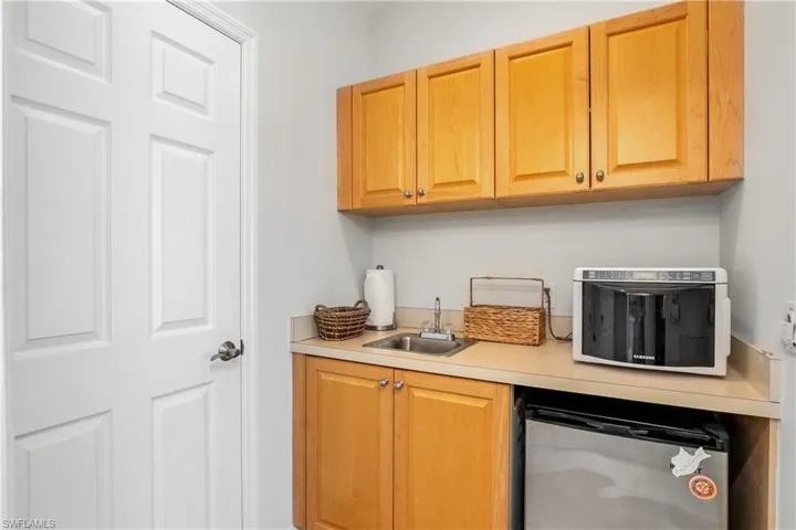 Kitchenette included in casita makes this a great space for guests or in-laws.