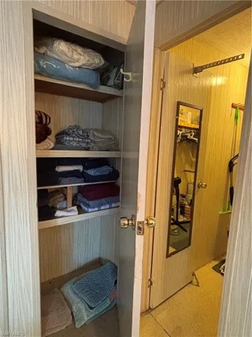 View of closets