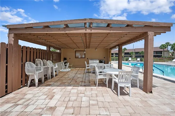 View of patio / terrace featuring a community pool