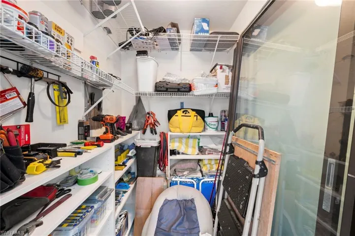 View of storage area