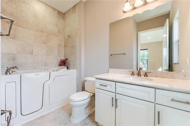 Bedroom 3 full bath with walk-in tub
