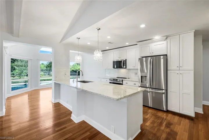 Updated kitchen with new appliances