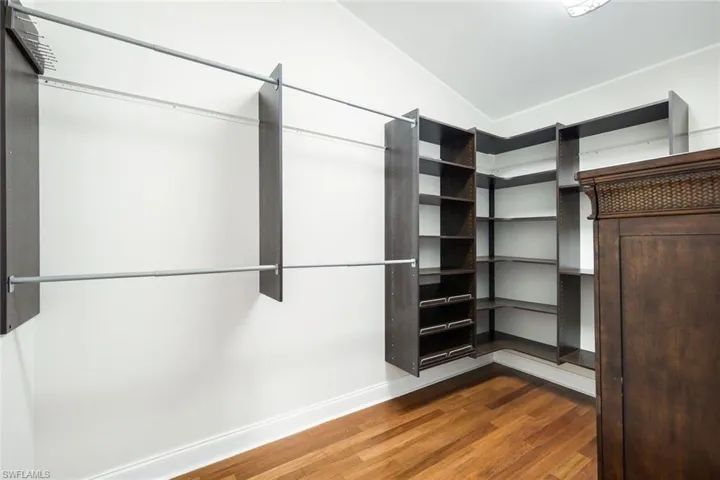 Large walkin closet with room for chest of drawers