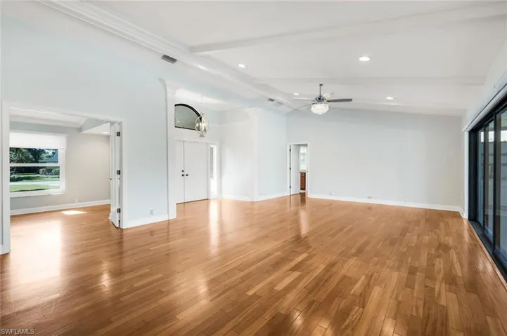 Great room has double doors to the Den or 3rd bedroom making it great flex space