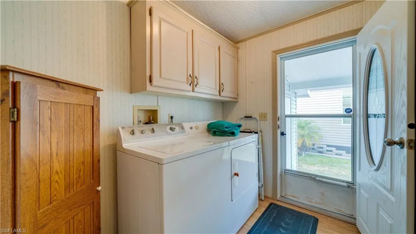 Even the laundry room offers additional storage.