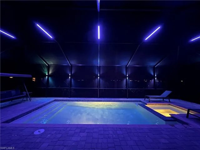 Custom pool cage lighting