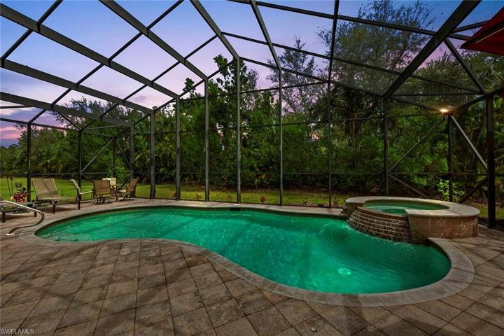 Relax by the pool at twilight