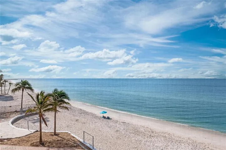 Looking directly on the Gulf