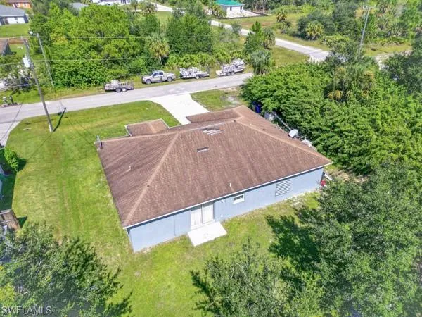 View from above of property
