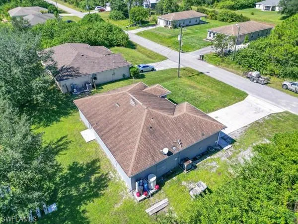 View from above of property