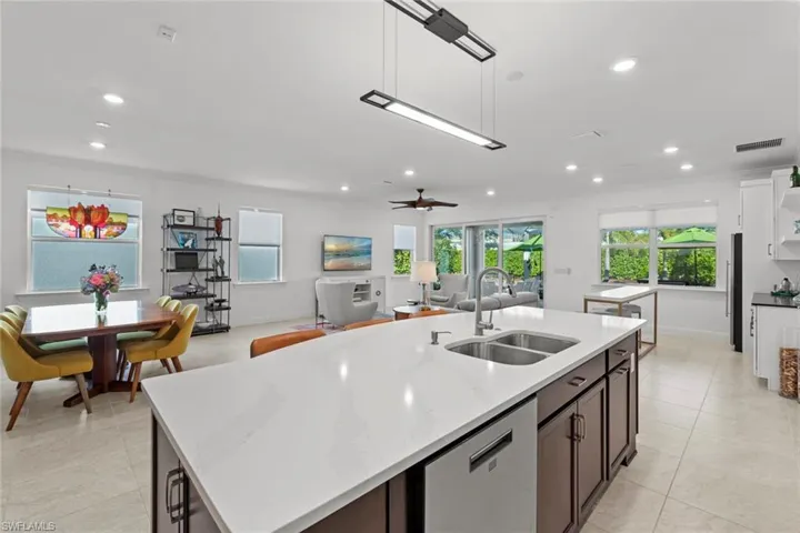 View from kitchen island