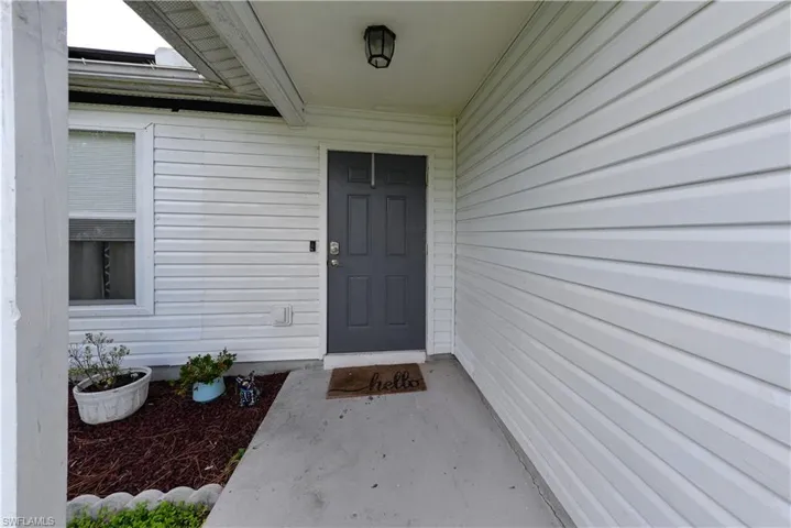 View of exterior entry
