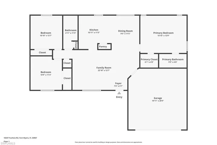 View of floor plan / room layout