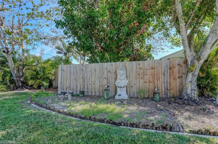 side of house corner/back fence