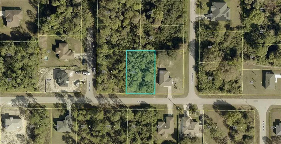 Map of property location with property boundaries highlighted