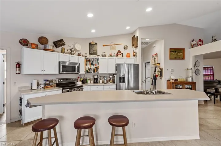 Kitchen Looking into Laundry Room and Garage