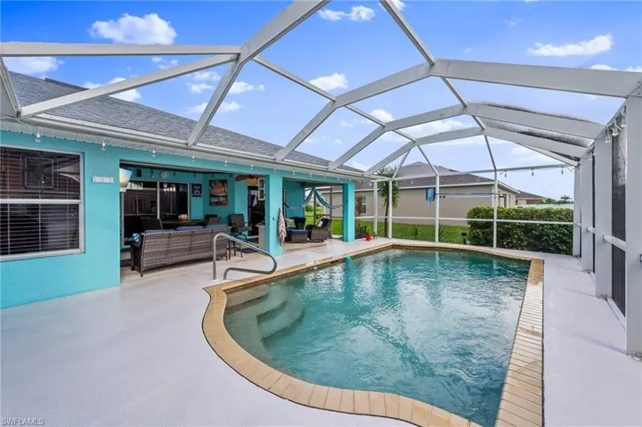 Pool with Diamond Brite surfacing and concrete deck