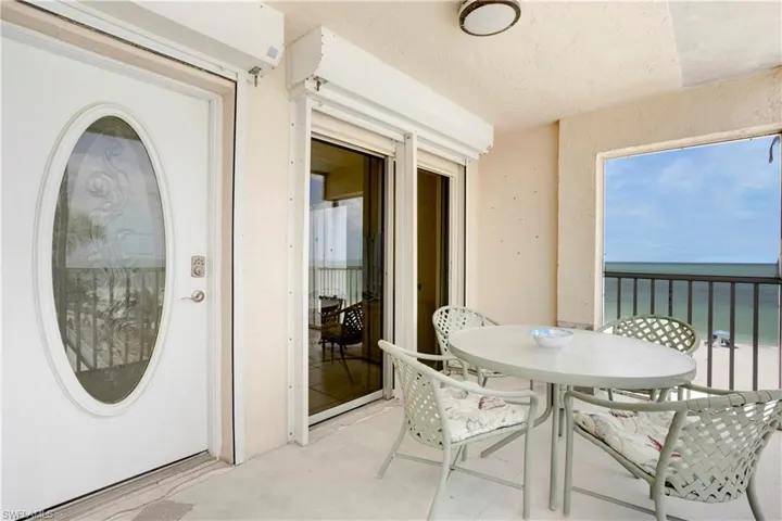 Storm shutters throughout. New screens will be installed on spacious balcony #1!