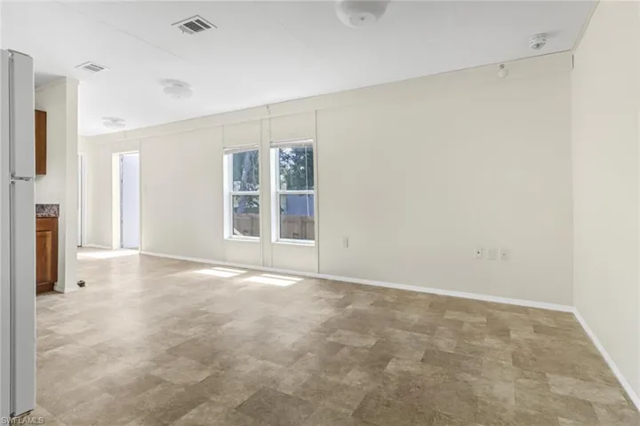 View of tiled spare room