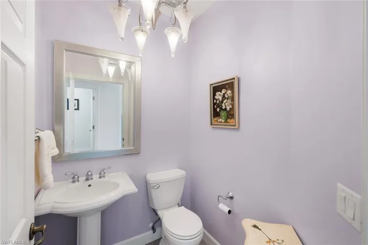 1/2 Bathroom next to the Den.