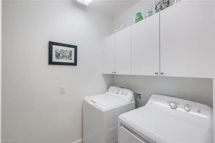 Laundry room has a sink