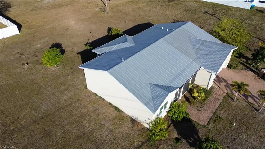 View from above of property