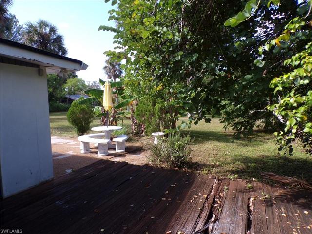south side of the home