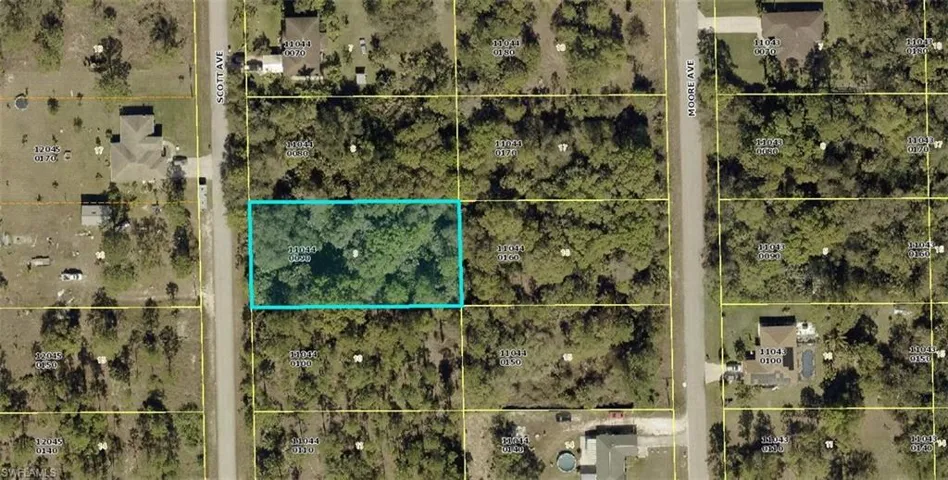 Aerial view of property's location
