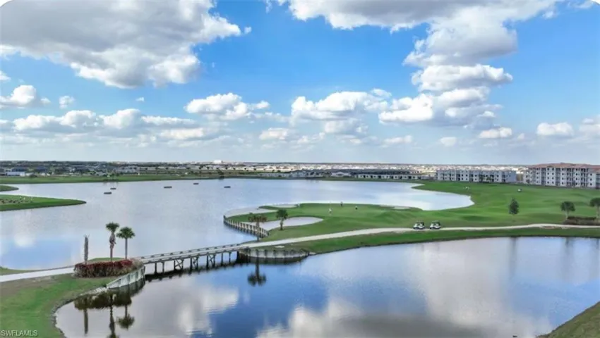 Water view featuring a golf club