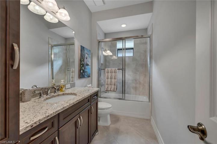 This bath is convenient to the guest bedrooms.