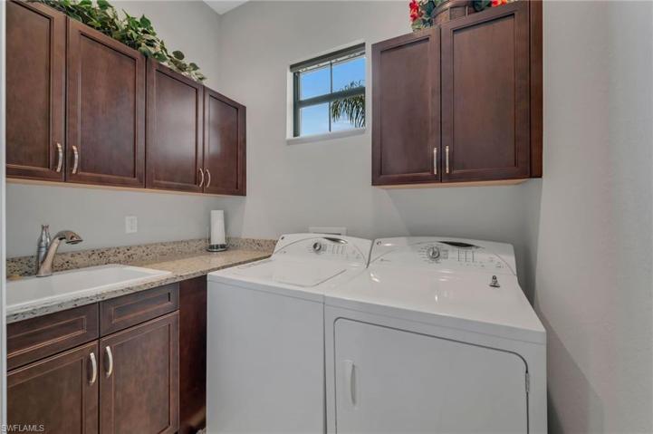 Nice storage in this laundry room.