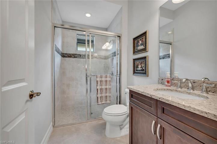 One of the three full baths you and your guests will enjoy!