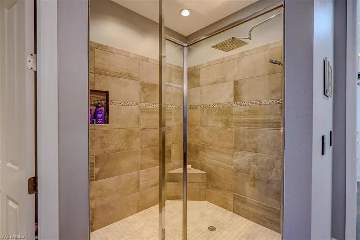 Master shower
