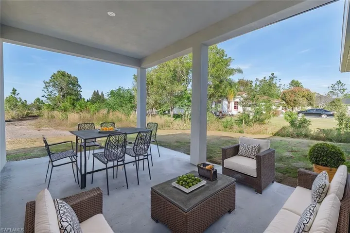 View of patio / terrace featuring outdoor lounge area and outdoor dining space