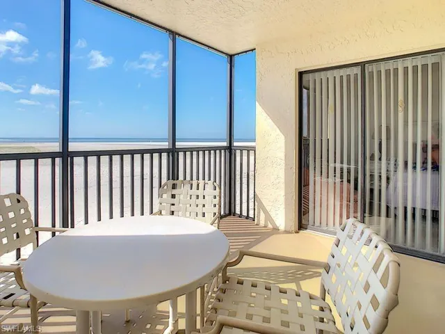 Screened-in balcony with  new impact slider doors