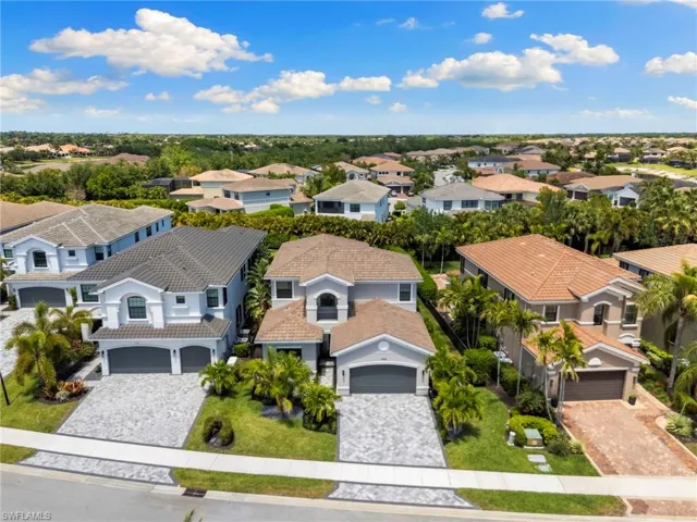 Drone / aerial view with a residential view