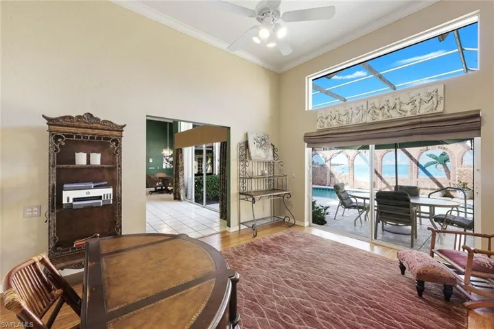Light, bright and airy! The outdoor space is surrounded by this home's many spacious rooms.