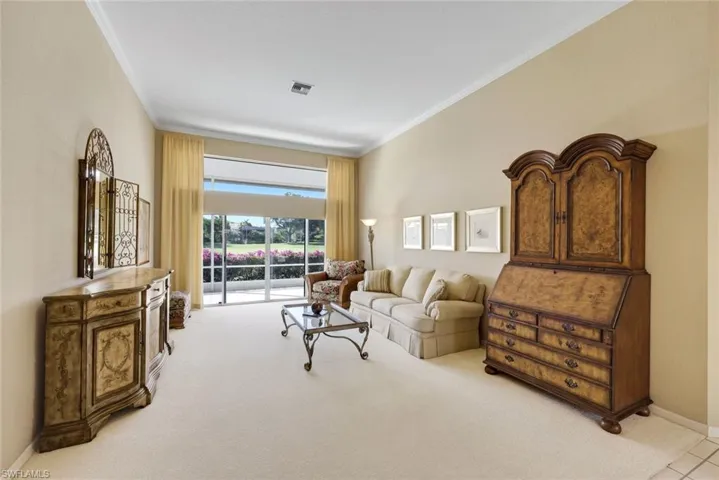 View of formal living area from dining room.