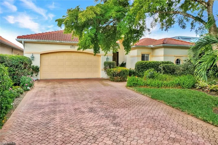 Home features a large two car garage.