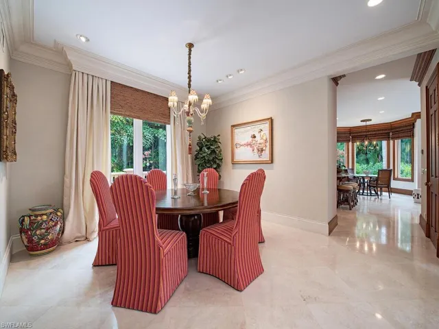 Formal dining with access to terrace