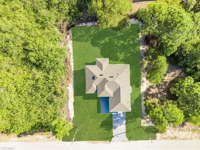View from above of property