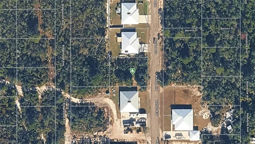 Aerial Parcel Map. Illustrating the property's boundaries and surrounding lots