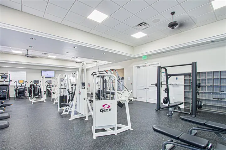 Clubhouse fitness room