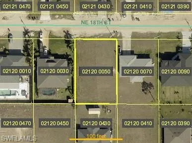 Map of property location featuring property parcel outlined