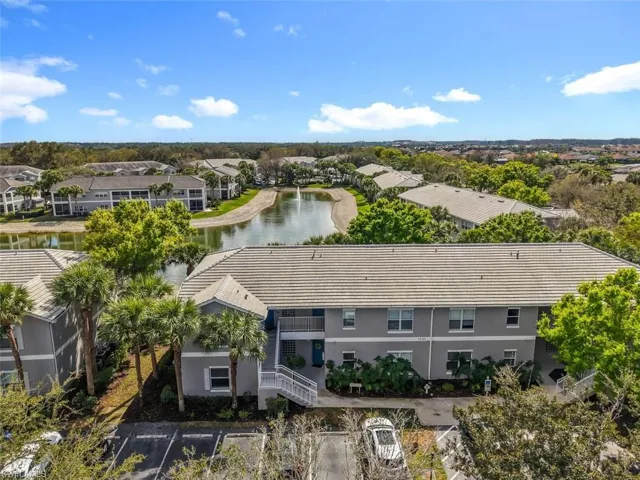 Drone / aerial view of a large body of water