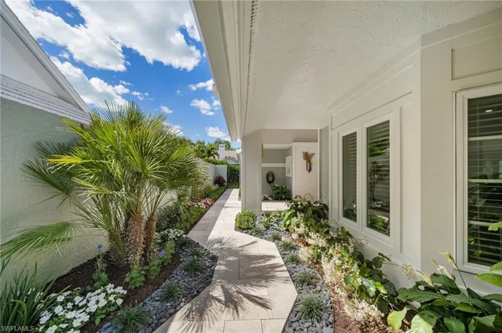 Walkway to front door